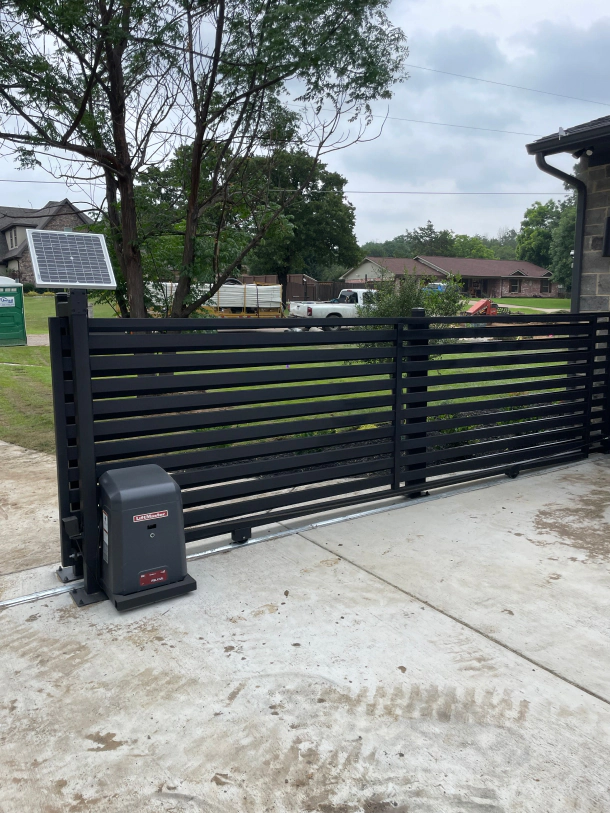 Fully custom built all iron sliding motorized gate 1